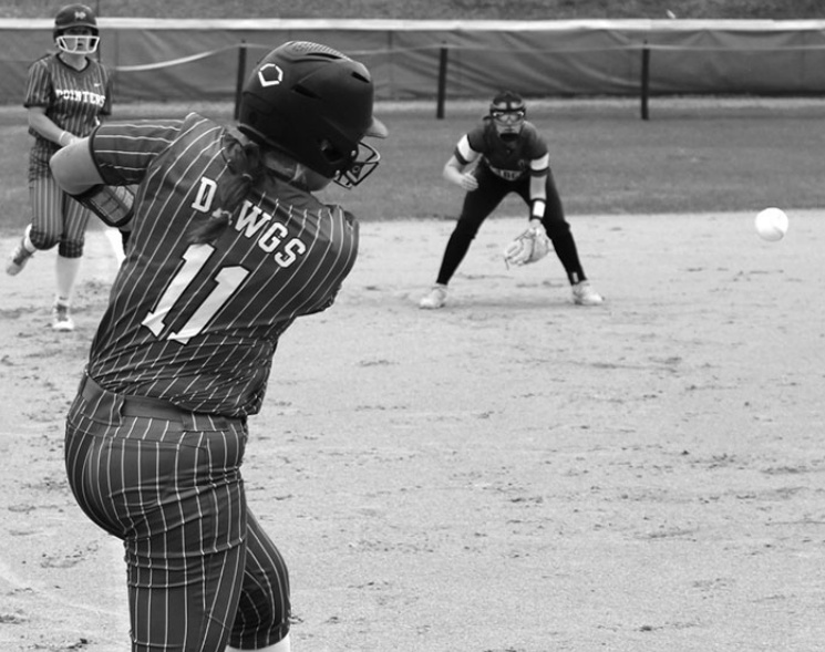 Aida Tuttle crosses the plate for one of Mineral Point's 16 runs in a game against Southwestern. John Dalton photo.