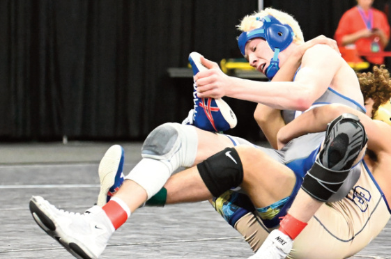 Liam Carey, 126 lbs. 2nd at state 45-7