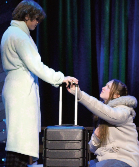 Hope (Emilee Birchall) returns to town to track down her former love Danny (Braeden Coyier), only to find him en- gaged.