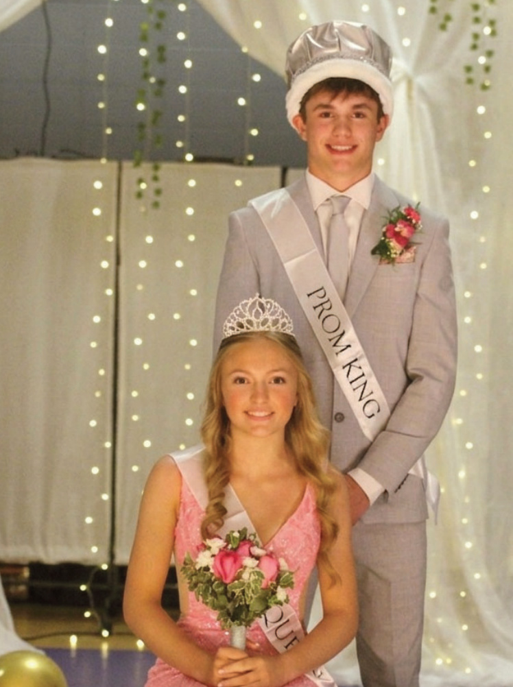 King Elliot Kite and Queen Ava Ingwell reigned over the 2026 Mineral Point Junior Prom "Somewhere Only We Know" that was held Saturday night at the Mineral Point High School/Middle School Gymnasium. MPSD photo