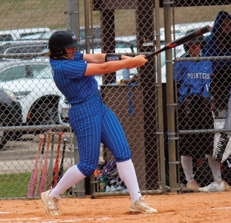 Maddy Kabat connects on a pitch.