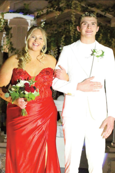 Emcee Stephanie Wallace and Emmett Collins