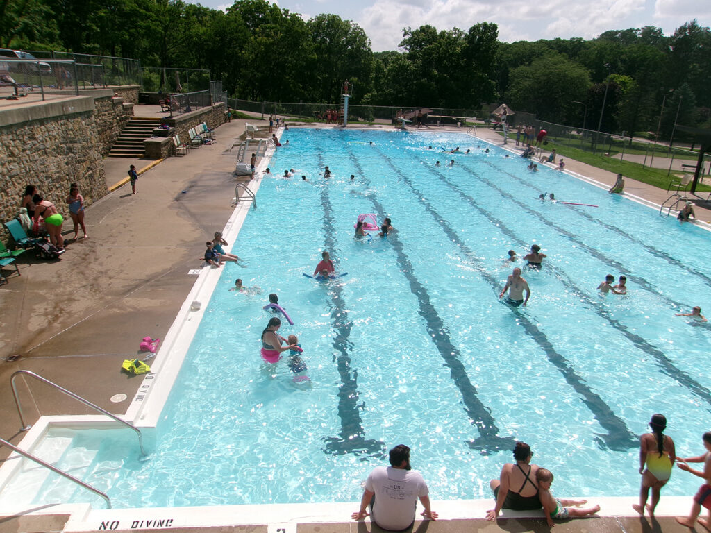 Cool off at pool, library