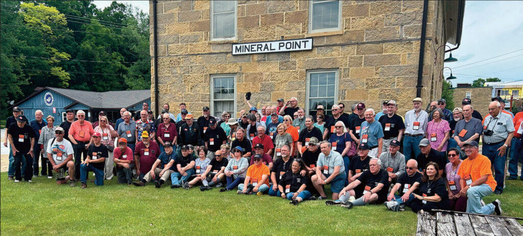 Group of people visits depot