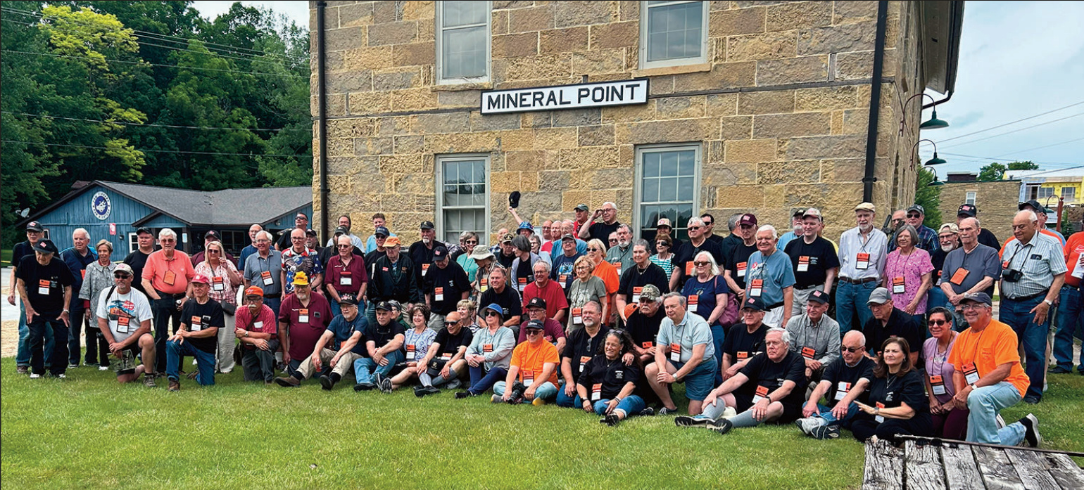 Group of people visits depot
