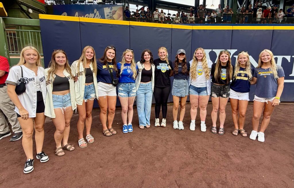 Mineral Point State Champions Honored at Brewers Game