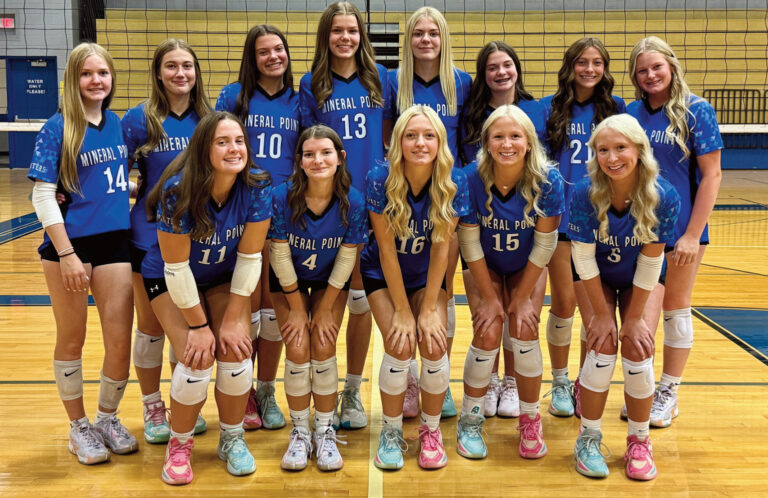 Mineral Point 2026 volleyball team photo