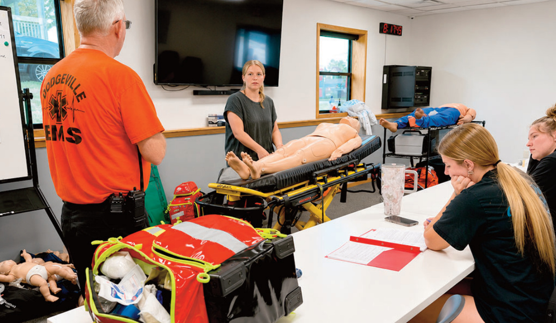 Southwest Tech participants in EMT training